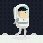 Astronaut Running