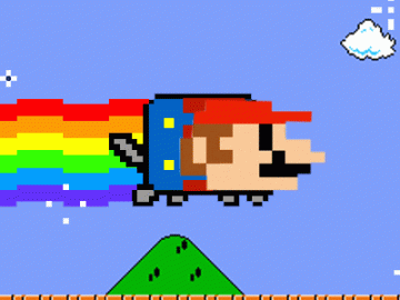 Super Mario Rainbow GIF