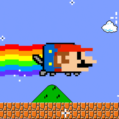 Super Mario Rainbow GIF