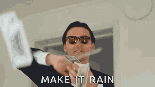 Make it rain GIF