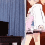 Anime Girl Jumping In Air GIF