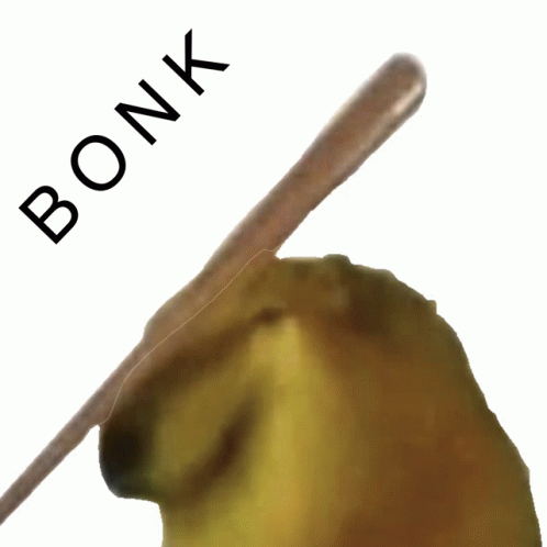 Bonk meme GIF