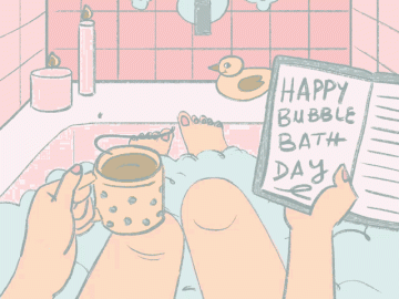 Bubble Bath Day Relax GIF
