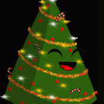 Animated Christmas Tree Sticker