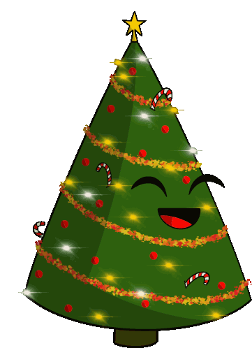 Animated Christmas Tree Sticker