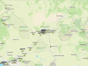525 private jets departing Las Vegas after the Super Bowl.