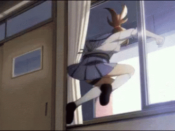 Jump Out Window GIF