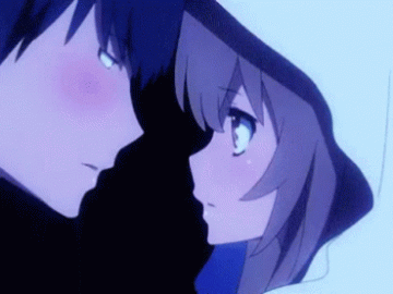 anime kiss gif