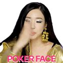 Poker Face Tiffany Young Sticker