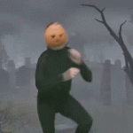 dancing pumpkin man